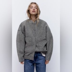 Zara oversized pocket bomber XS, NWT